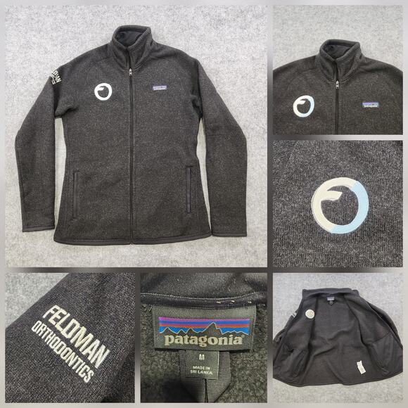 Patagonia Better Sweater Jacket Womens Medium Full Zip Feldman Orthodontics - Picture 1 of 16